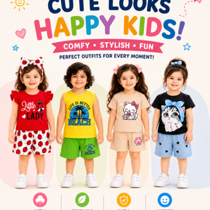 Cute Looks Happy Kids